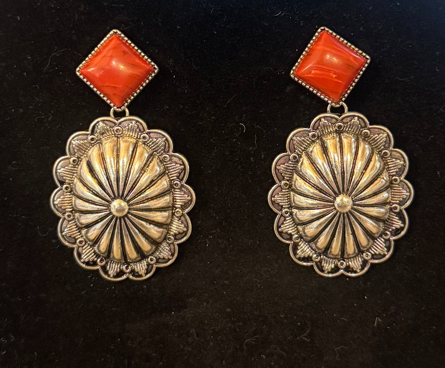 Sterling Silver Earrings with Stone