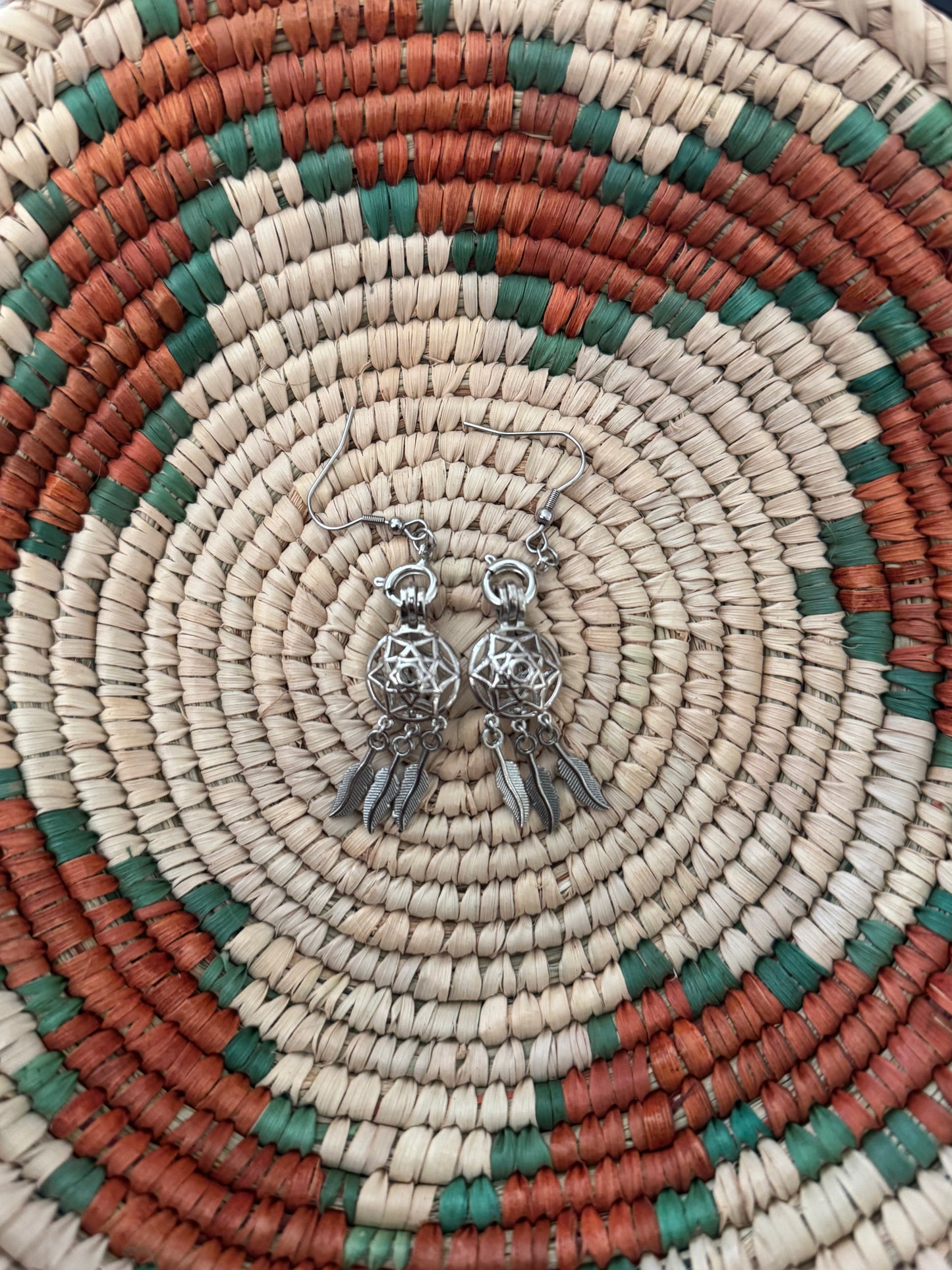 Dreamcatcher 3 Leaf Earrings