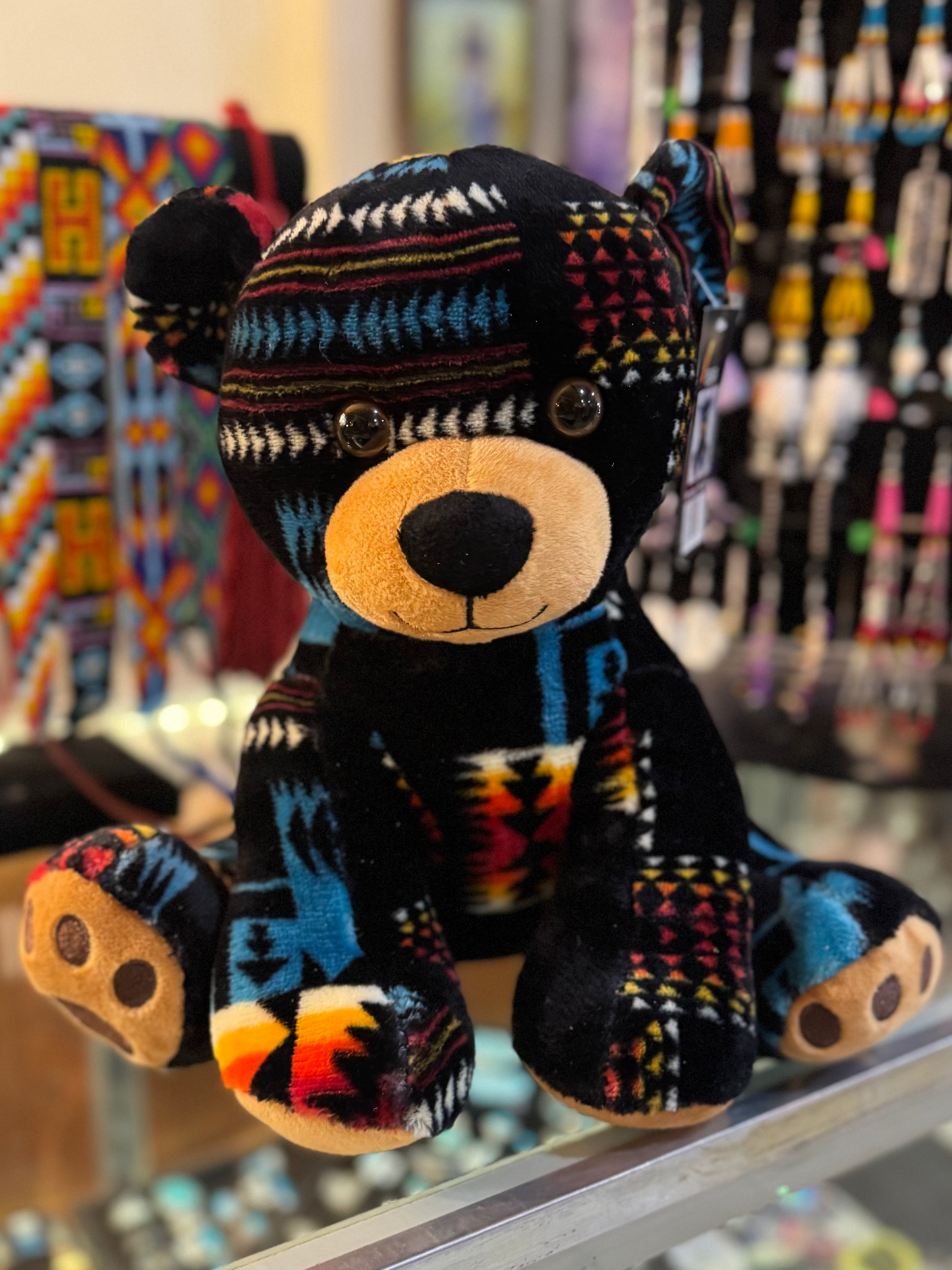 Native American Pattern Teddy Bear – 14 Inch Soft Plush Toy
