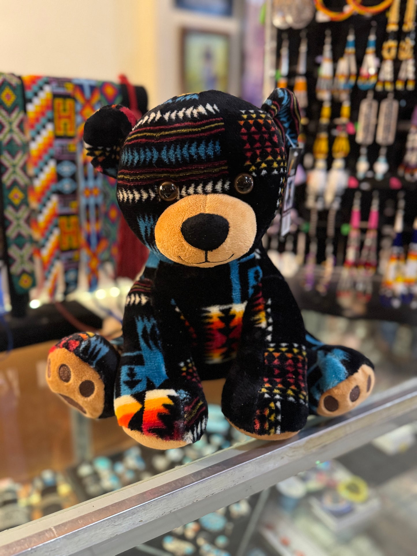 Native American Pattern Teddy Bear – 14 Inch Soft Plush Toy