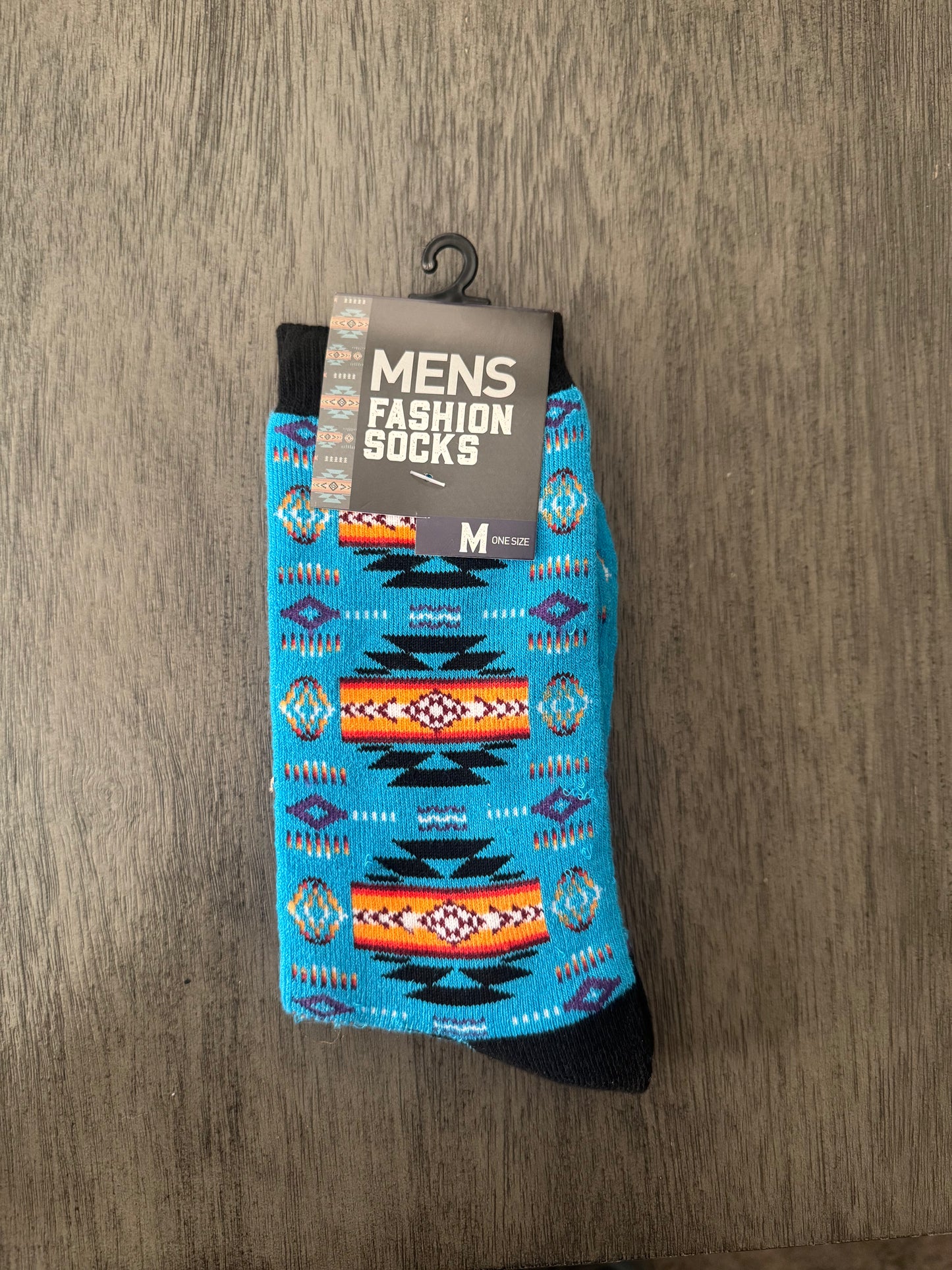 Mens Native Print Socks
