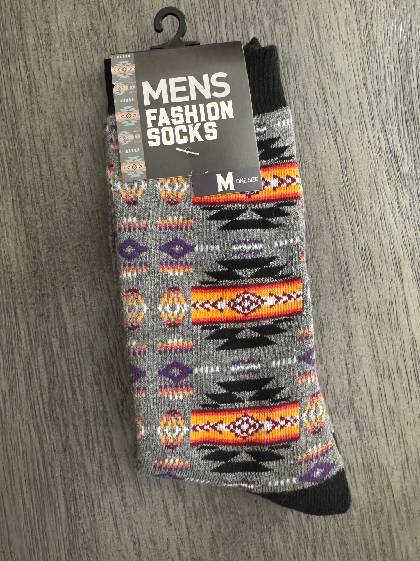 Mens Native Print Socks