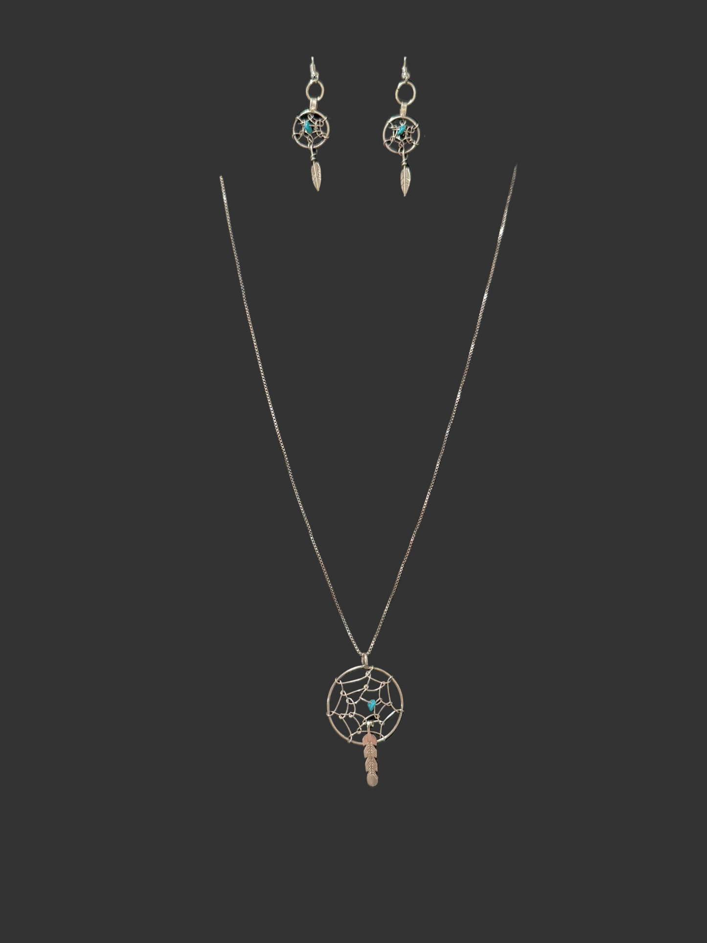 Dream Catcher Necklace w/ Earrings