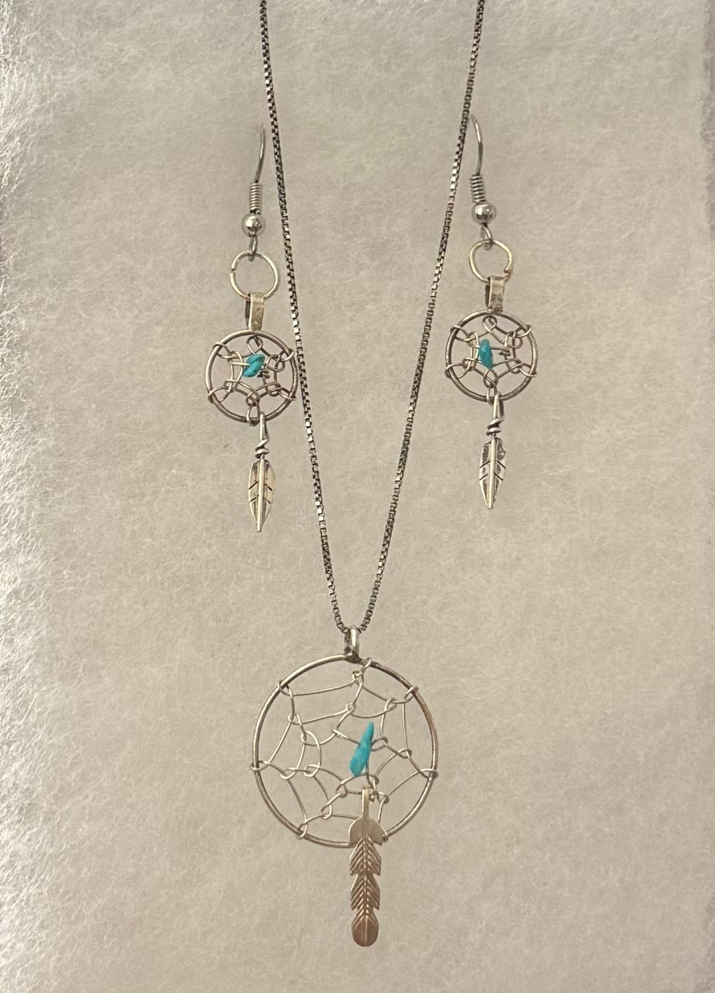 Dream Catcher Necklace w/ Earrings