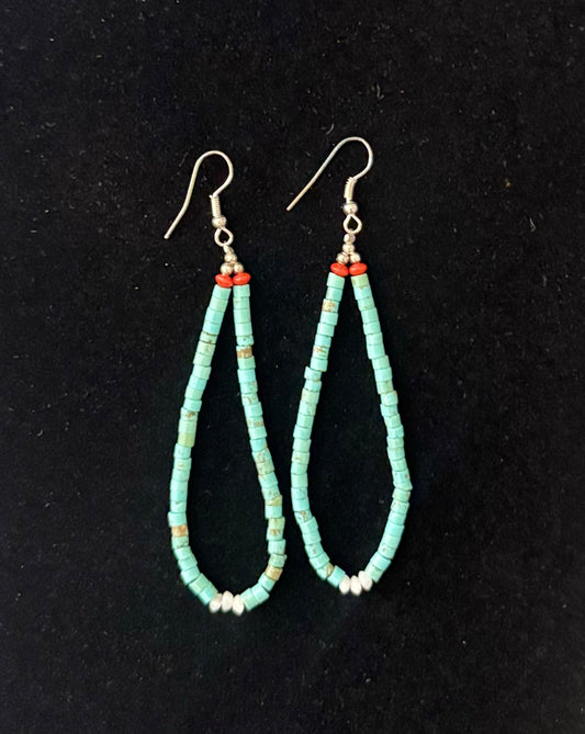 Turquoise Hoop Earrings
