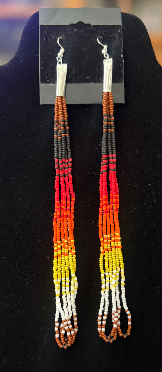 Long Beaded Earrings