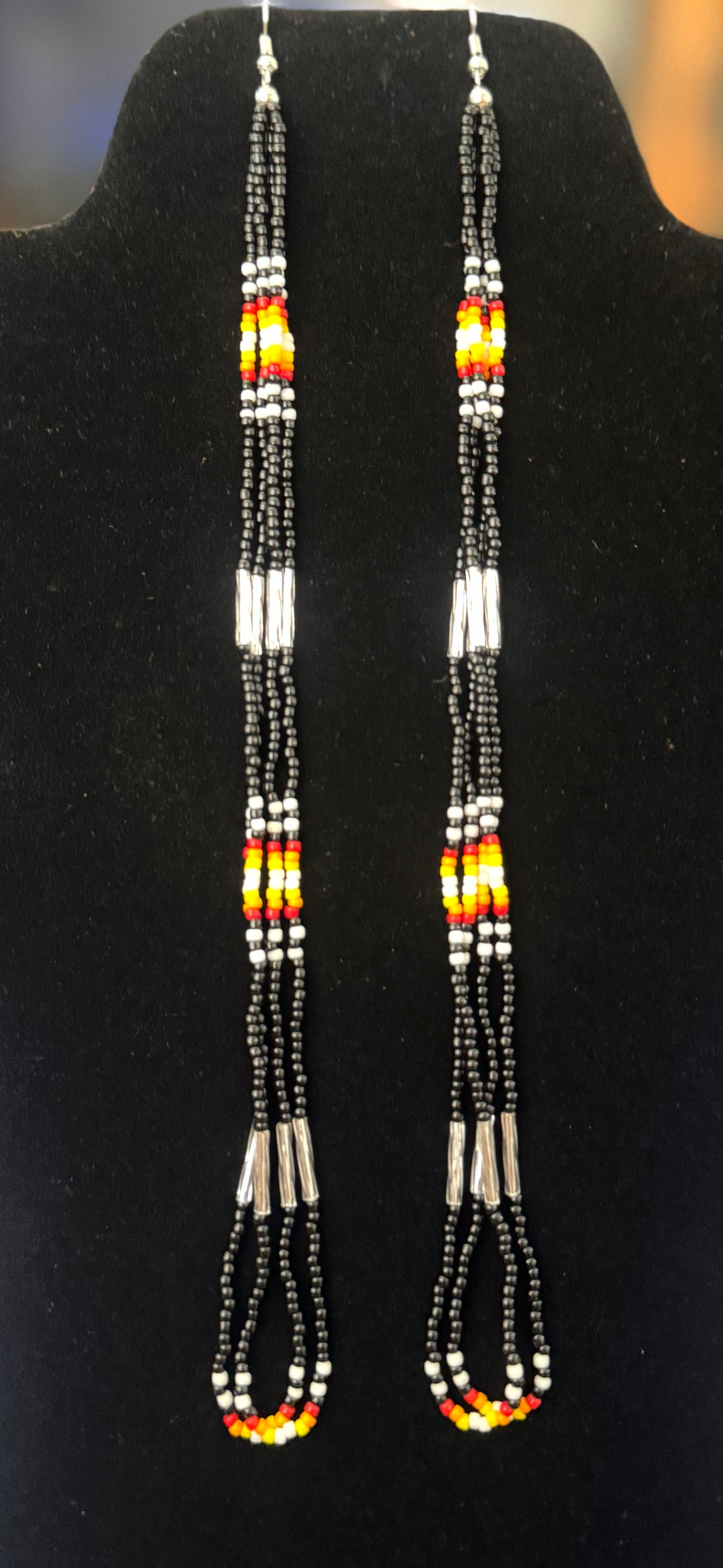 Long Beaded Earrings