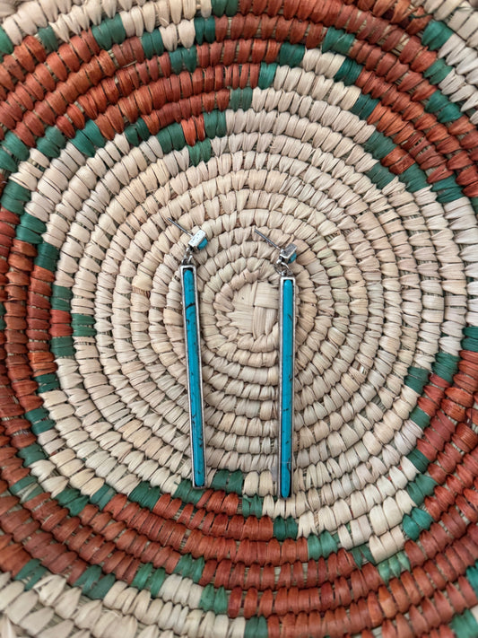 Straight Turquoise Earrings