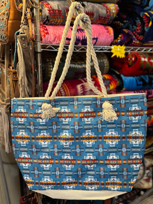 Native Print Tote Bag