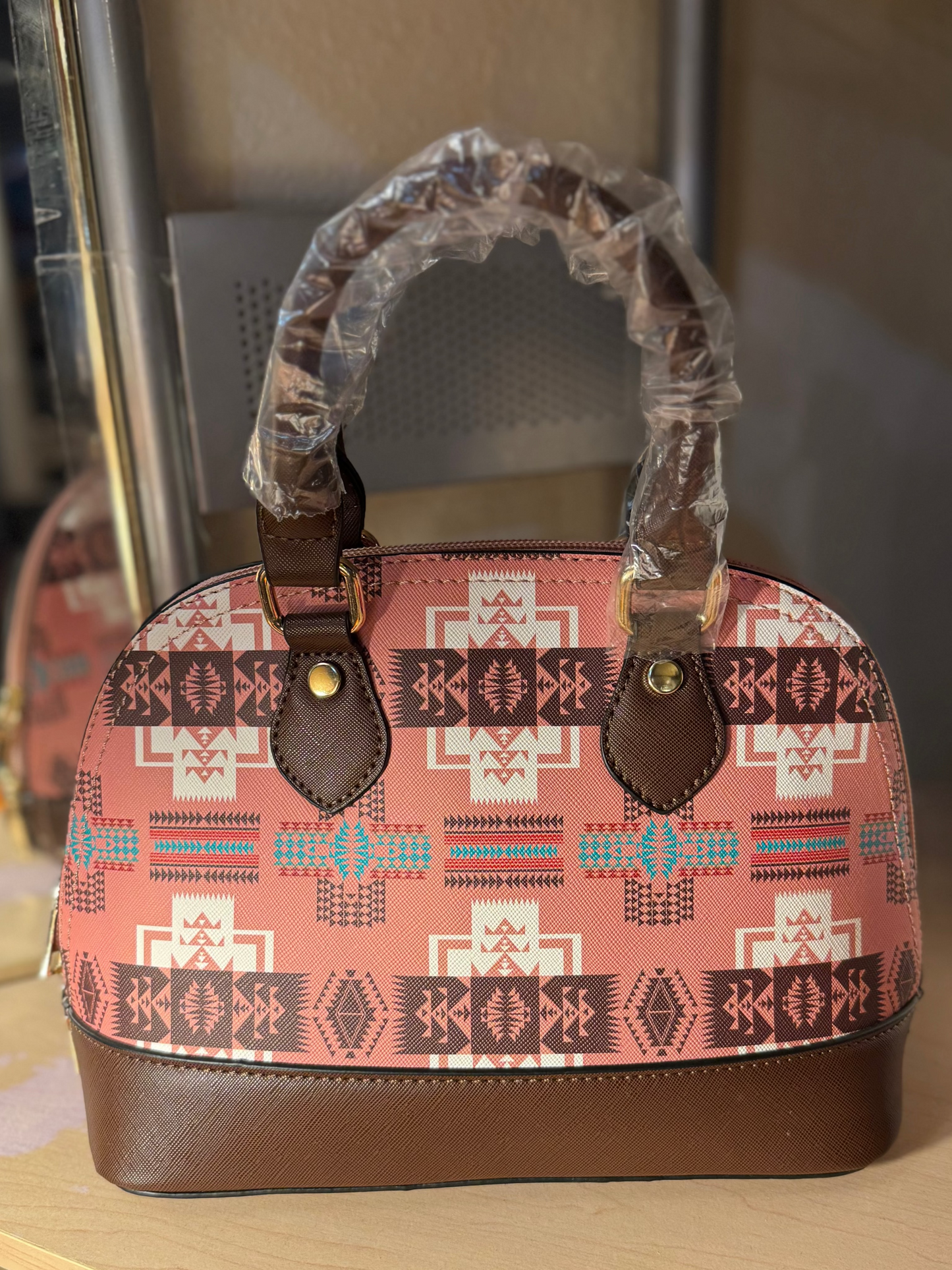 Native Print Handbag