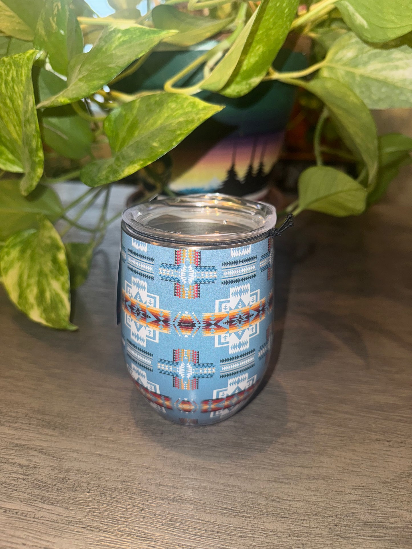 Native Print Wine Tumbler
